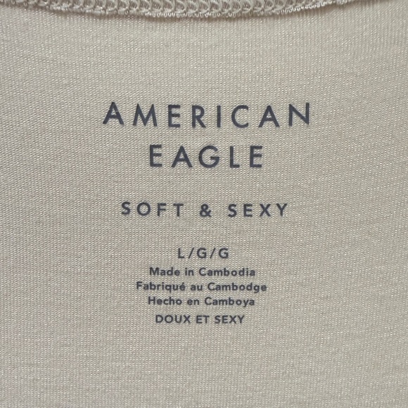 American Eagle Outfitters Light Beige Tank Top - Picture 2 of 3